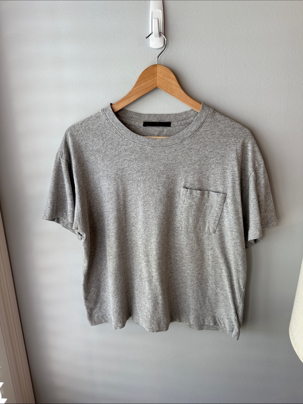 Jenni Kayne Grey Boxy Pocket T-Shirt
